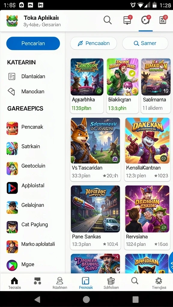 petirrp - Pengguna dapat memilih karakter dan memulai petualangan.